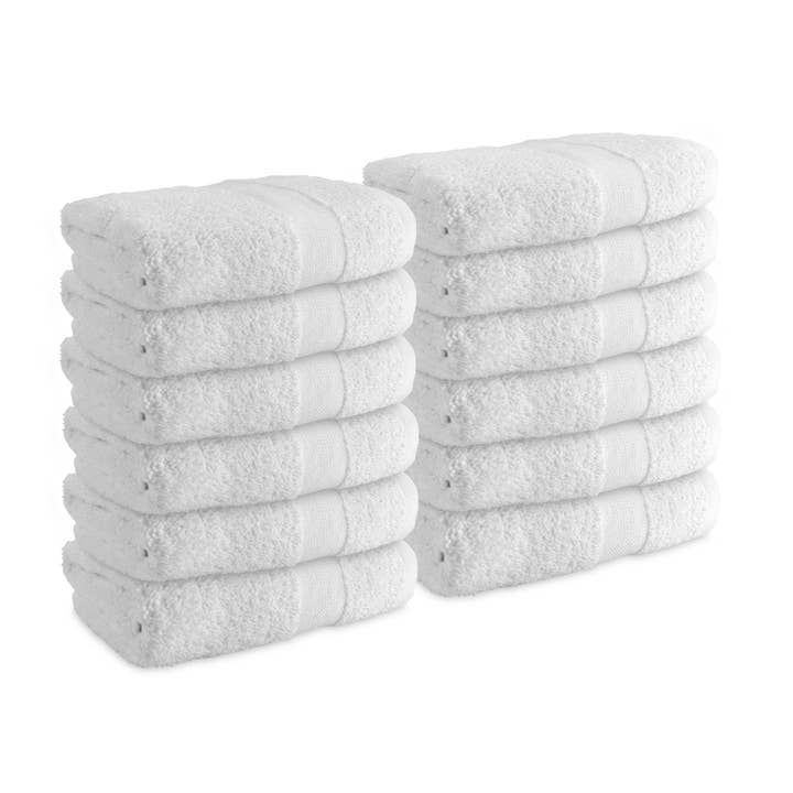 Arkwright Home - Wholesale Hand Towel - Admiral Hospitality Hand Towels (Case of 120) - 16x27 White2