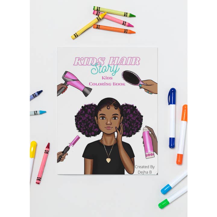Dejha B Coloring LLC - Wholesale Kleurboek - Kinderen en baby - Nieuw kinderhaarverhaal kleurboek