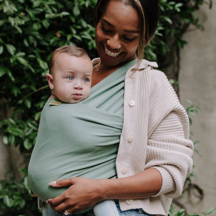 Boba Classic Baby Wrap Sage Green for wholesale by Boba