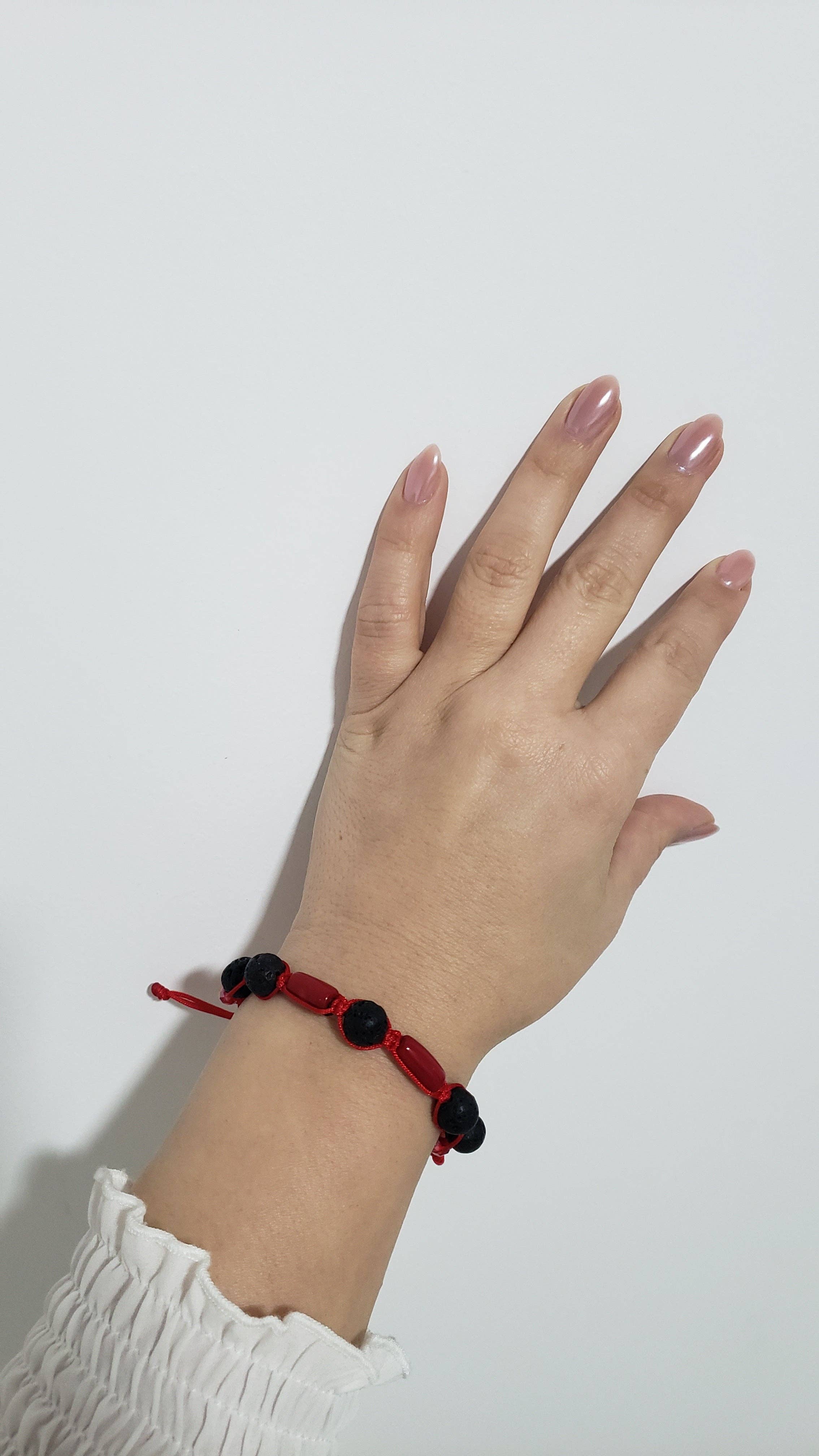 The Bijoux Collective – wholesale Beaded bracelet – Corals & Lava Stone Bracelet - B11 2