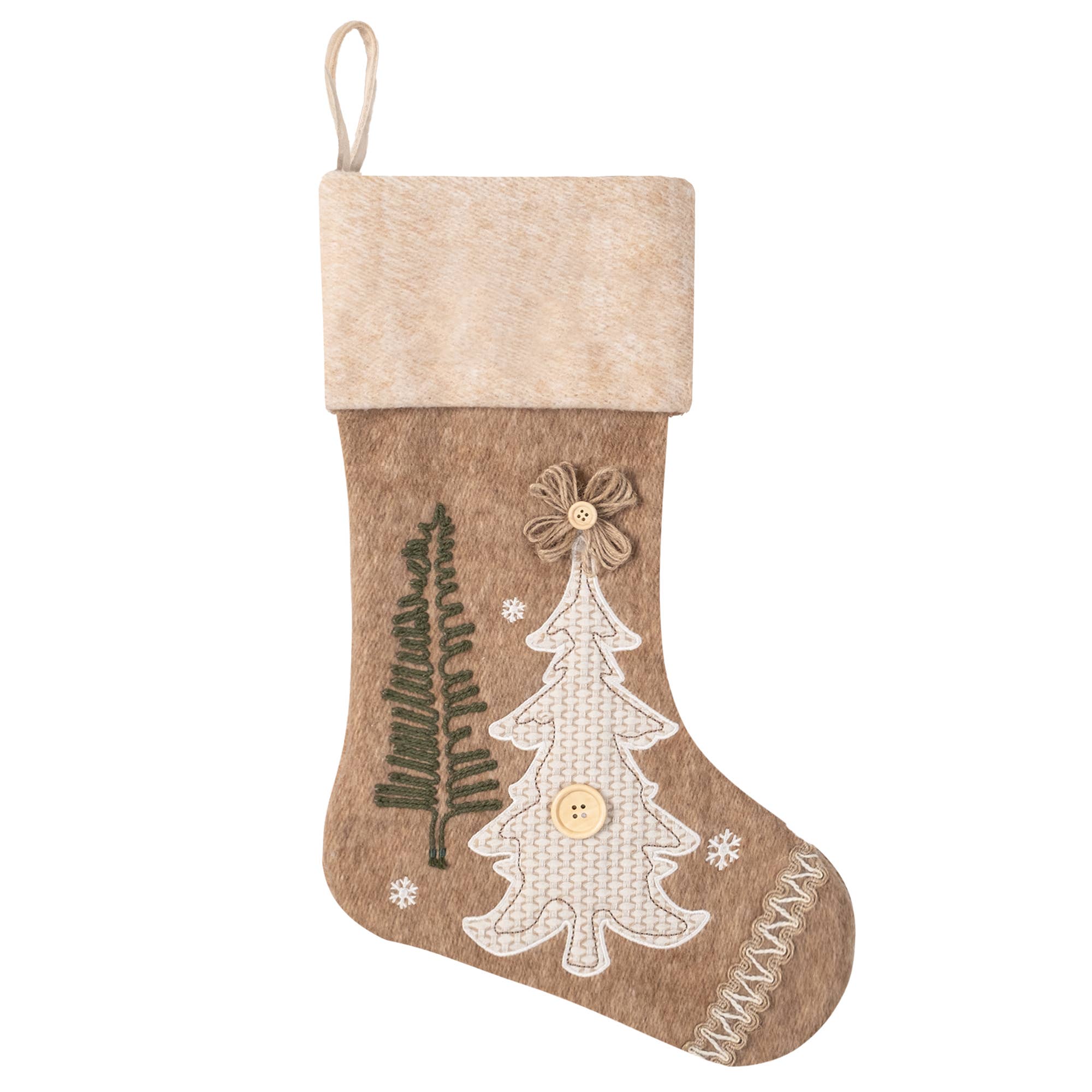 GEXWORLDWIDE - Vente Collants festifs - Nouvelle chaussette de Noël verte et brune forêt2