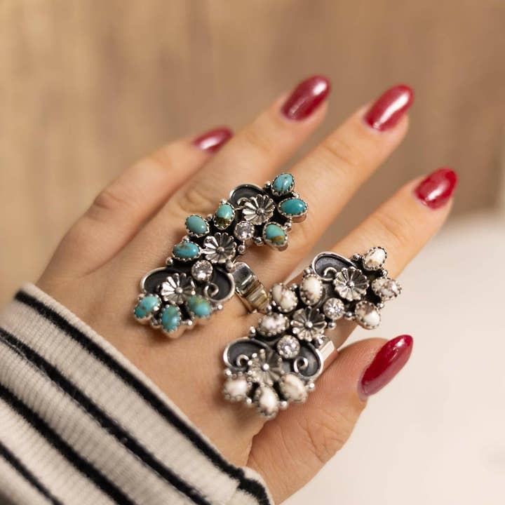 Krush Kandy - Wholesale Cocktail/Statement Ring - Kristyn's Whimsy Sterling and Stone Ring2