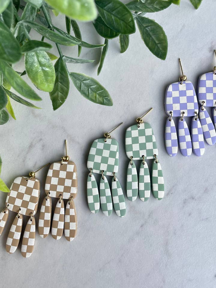 The Nic | Lightweight Polymer Clay Earrings for wholesale by Clay Nicely