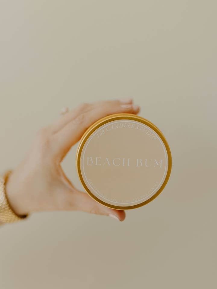 Beach Bum 4oz Candle for wholesale by 168 Candles Studio