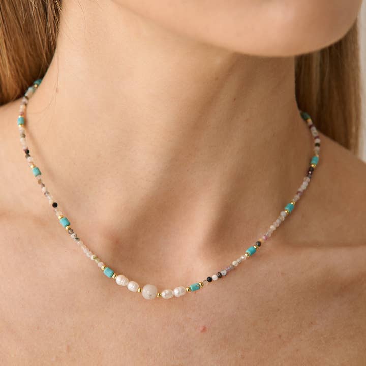 Angels Whisper Accessories - Wholesale Beaded/pearl necklace - Soléa Beaded Necklace1