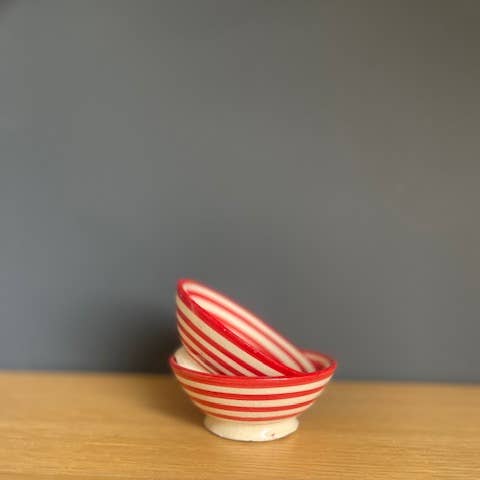 Pinch Bowl - rayas rojas para venta al por mayor de coë