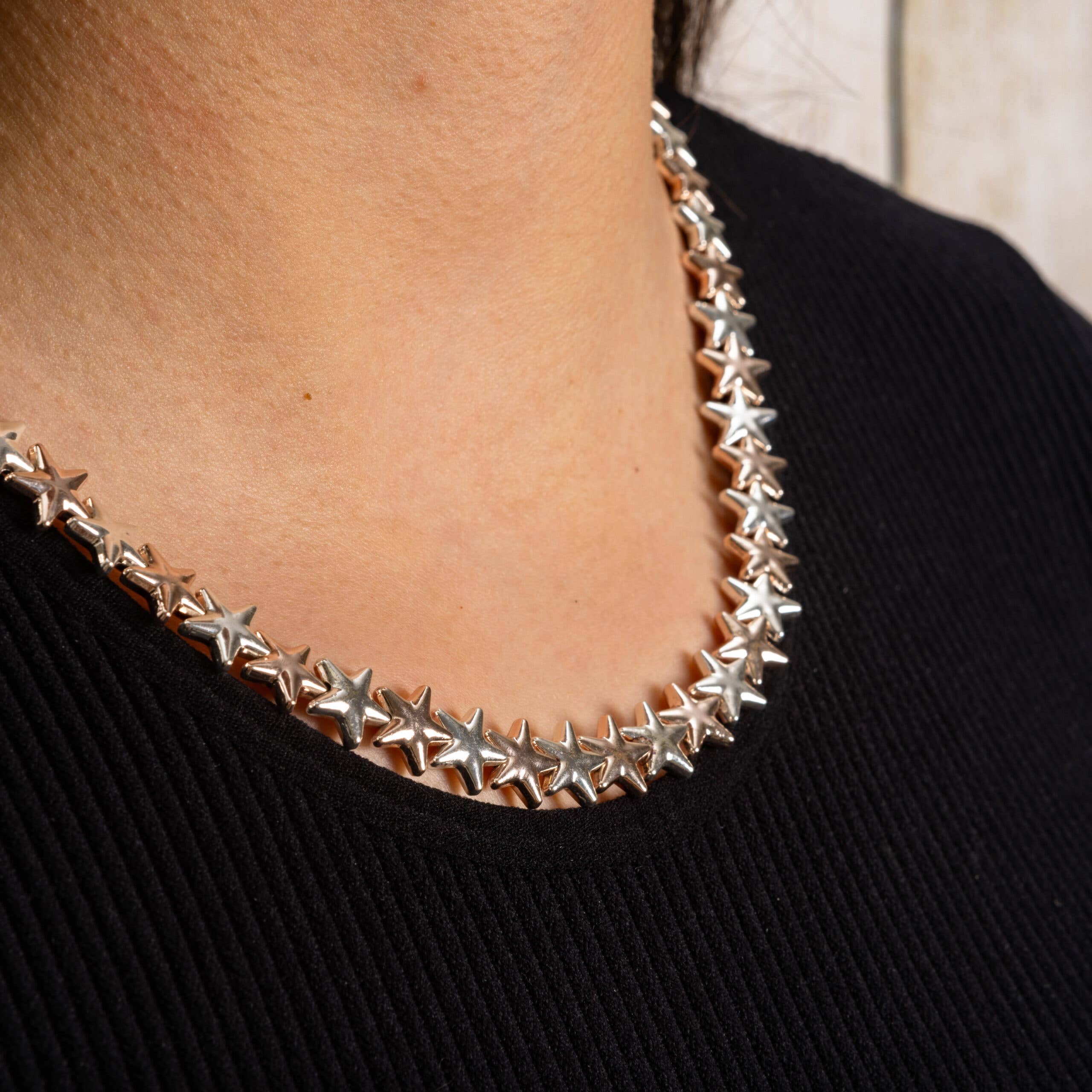 Jess & Lou - Wholesale Choker/Collar - Short Star Choker NK302Mix