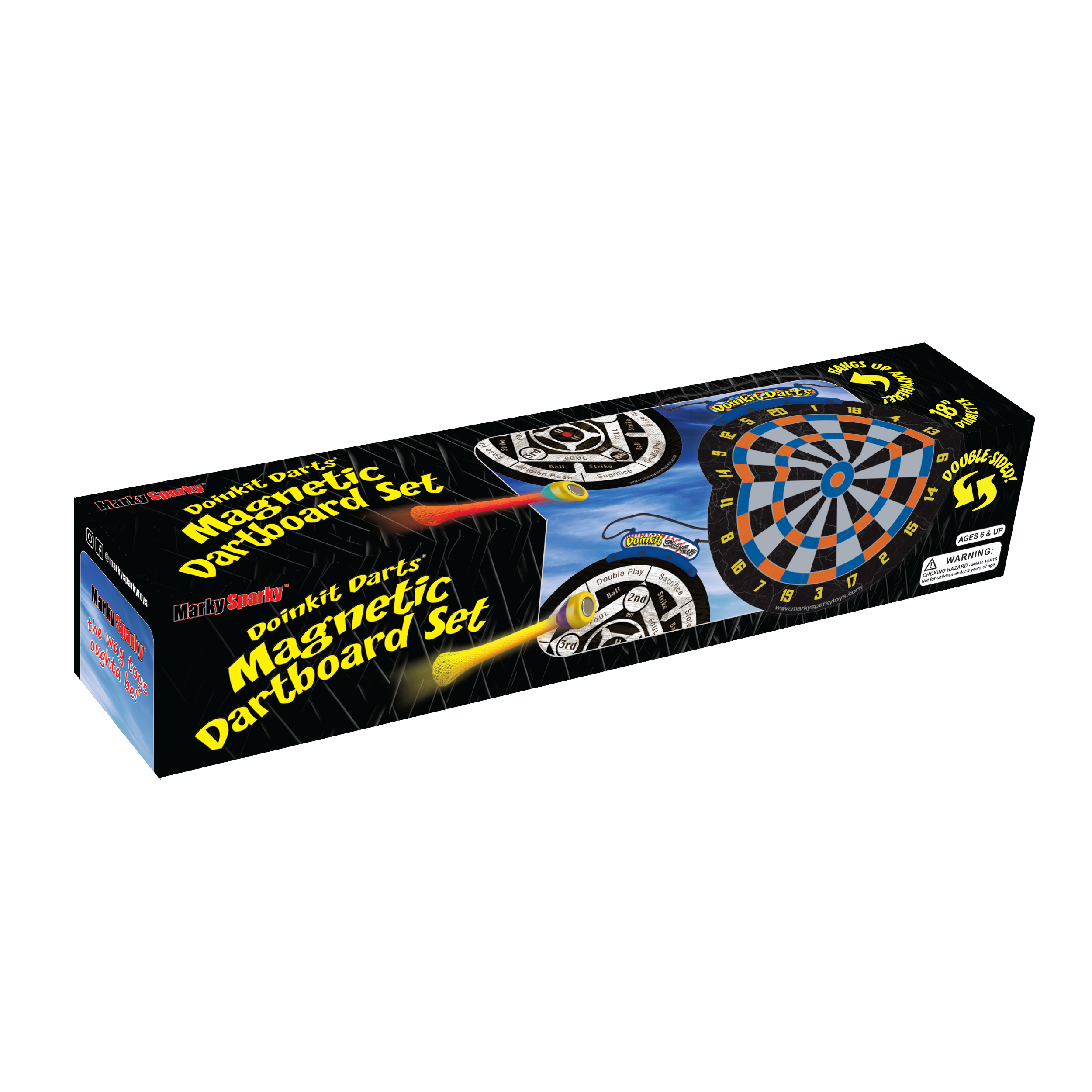 Marky Sparky Toys - Vente Jeu de sport – enfant et bébé - Doinkit® Darts Cible de Fléchettes Enroulable1