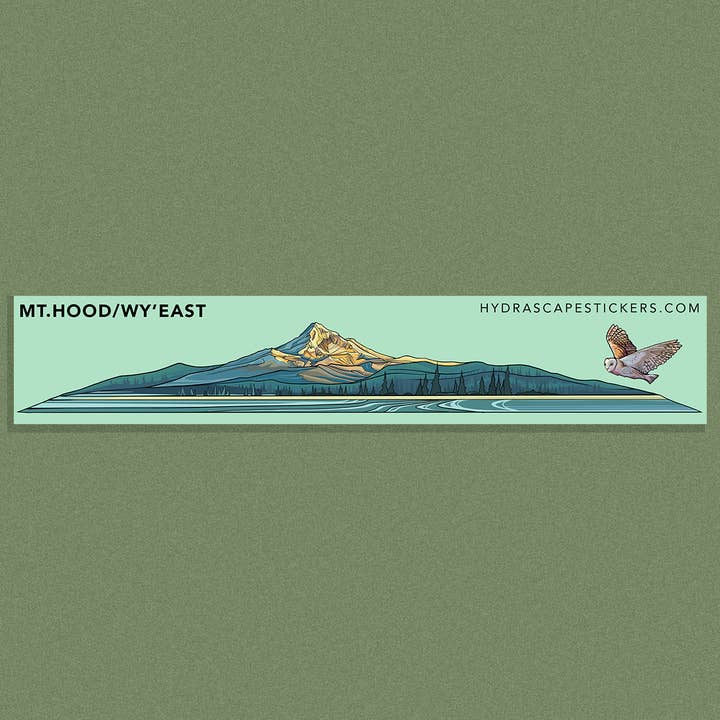 Hydrascape Stickers - Wholesale Sticker - Mt Hood Miniscape Sticker1