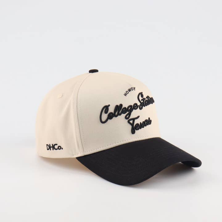 The "College Station" Script Hat for wholesale by Destination Hat Co.