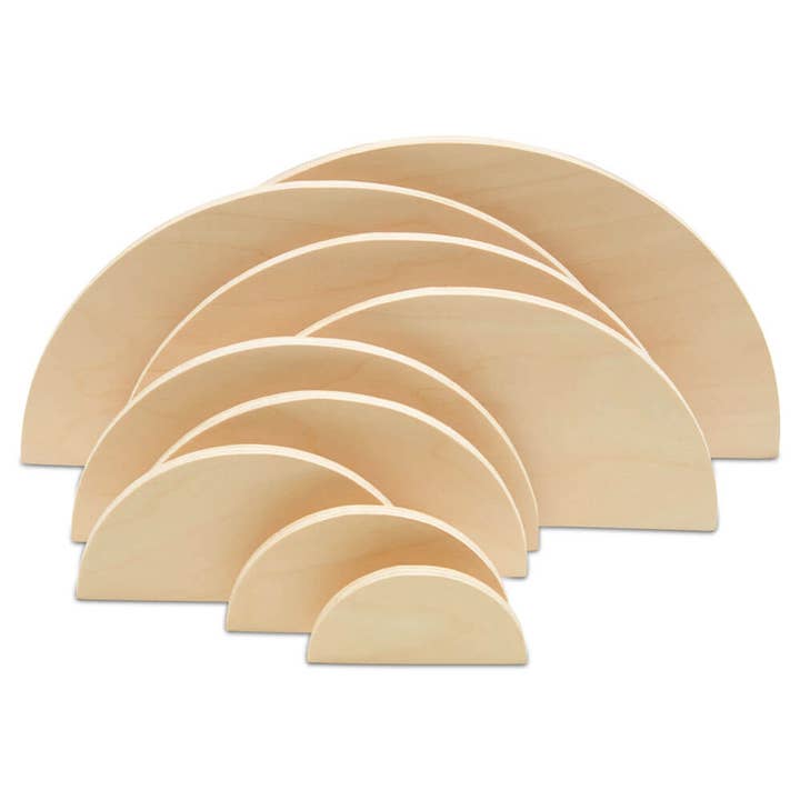 Woodpeckers Crafts - Wholesale DIY Craft Kit - Plywood Half Circles