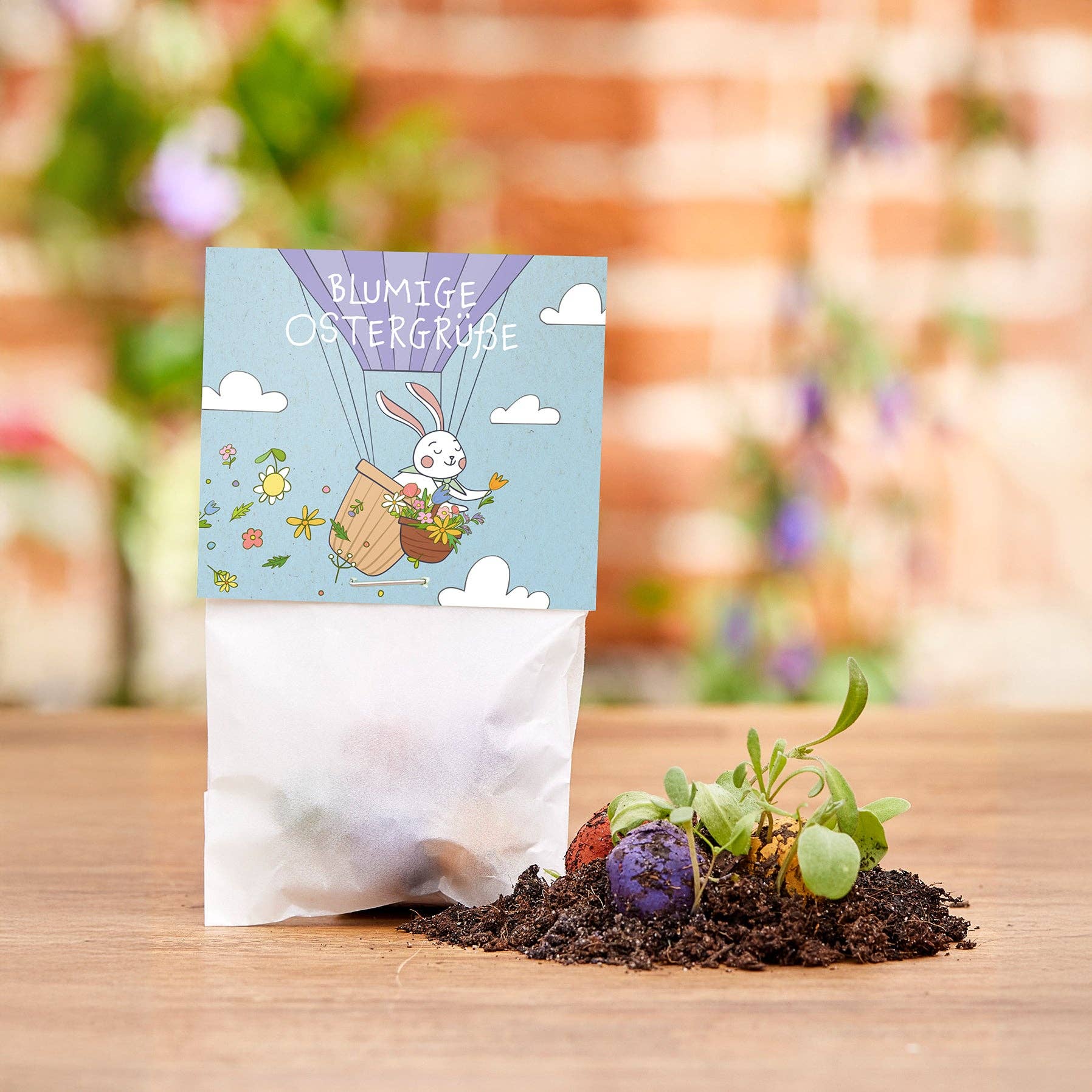 TDJ Stadtgärtner GmbH - Wholesale Plant Seeds - 5 flower marbles in a glassine bag - Floral Easter greetings