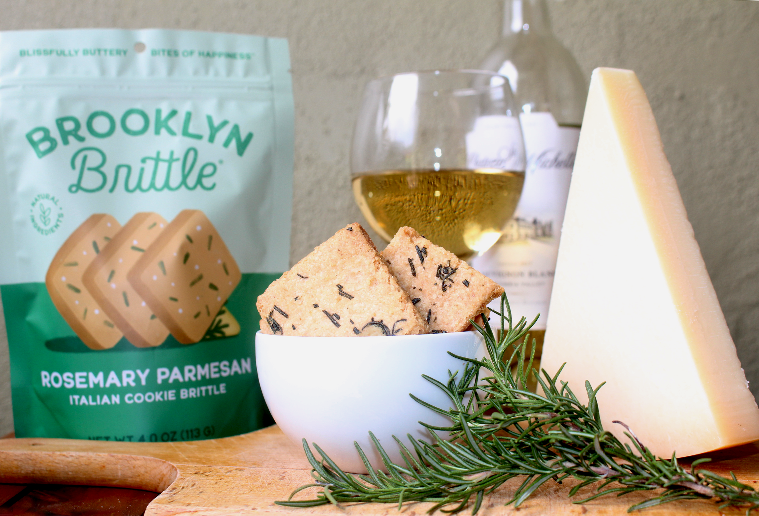 Brooklyn Brittle - Wholesale Cookie - Rosemary Parmesan Italian Cookie Brittle - Pouch Bag4