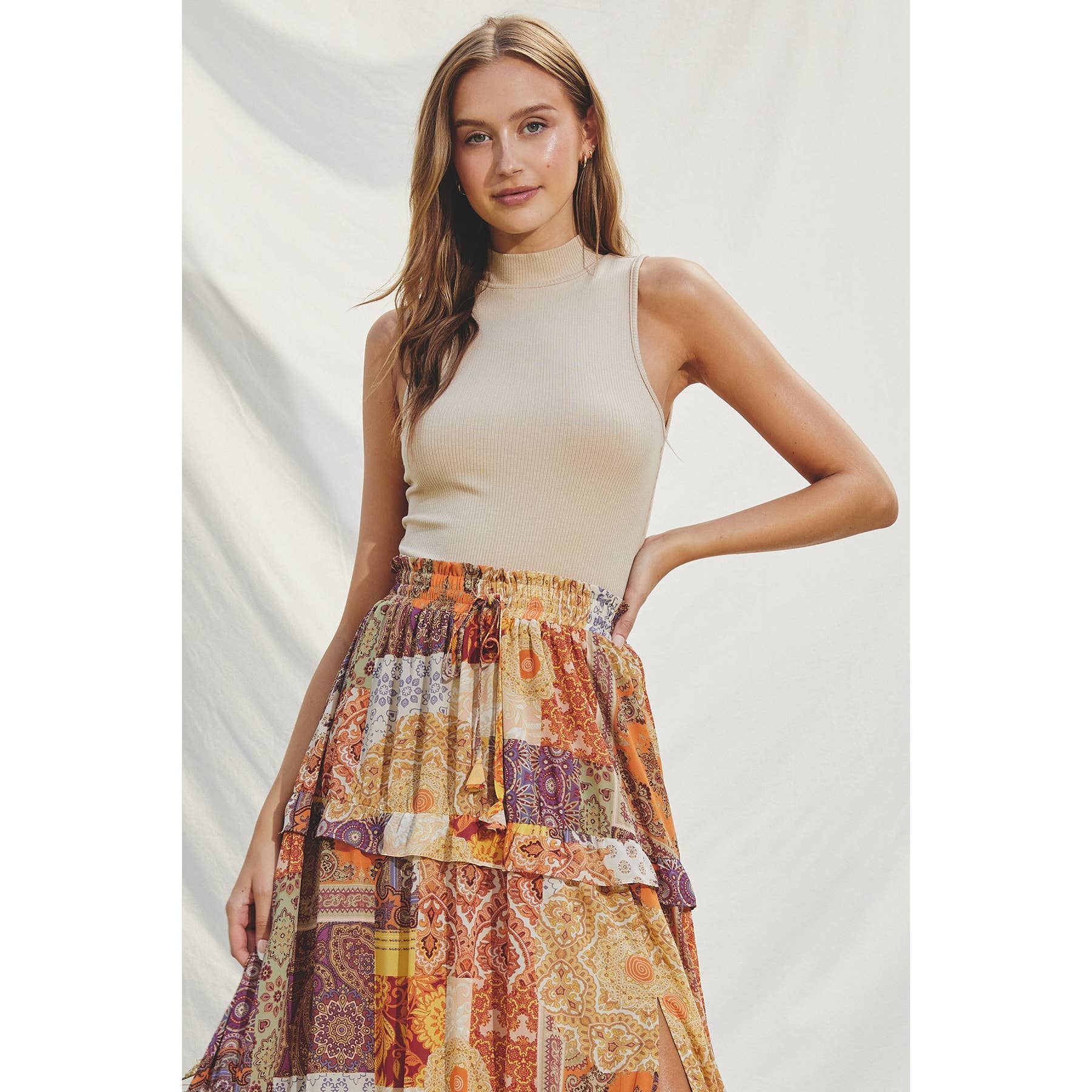 Dress Forum - Wholesale Bodysuit - Women's - FT6823 Mock Neck Tank Bodysuit18