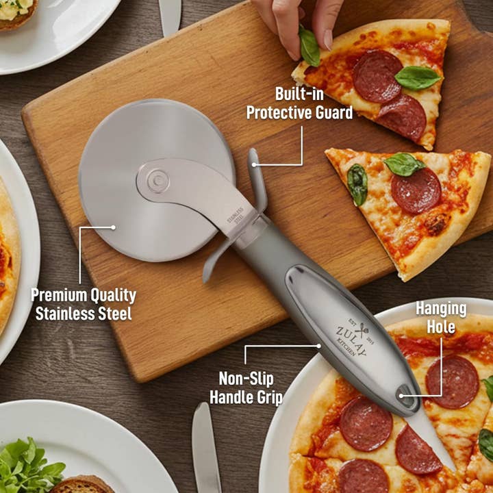 Zulay Kitchen - Wholesale Pizza Wheel - Stainless Steel Pizza Cutter Wheel