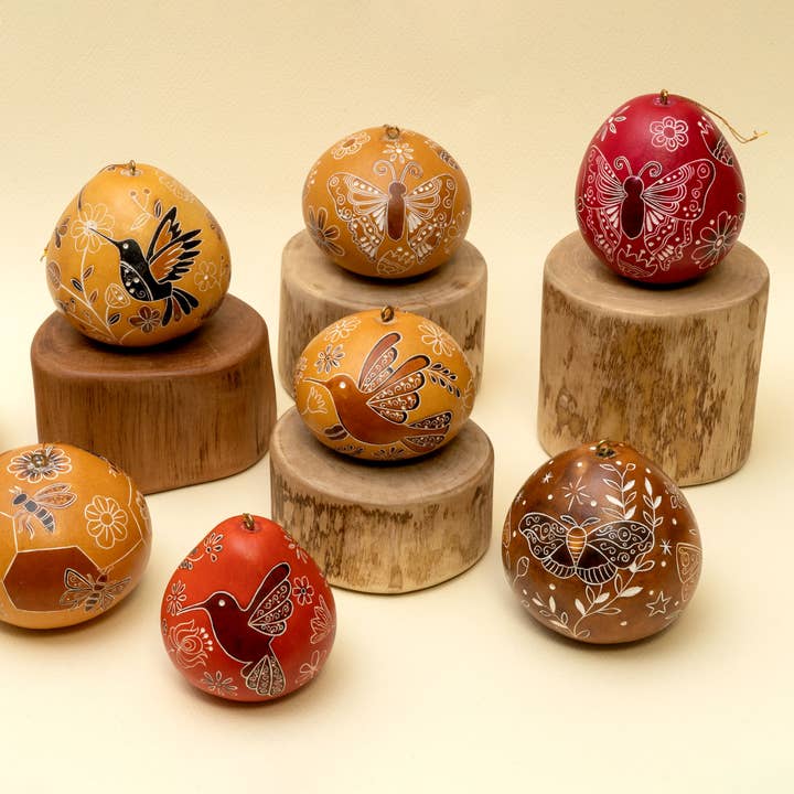 Lucuma Designs - Wholesale Ornament - Pollinator Mix - Gourd Ornament - Housewarming Gift5