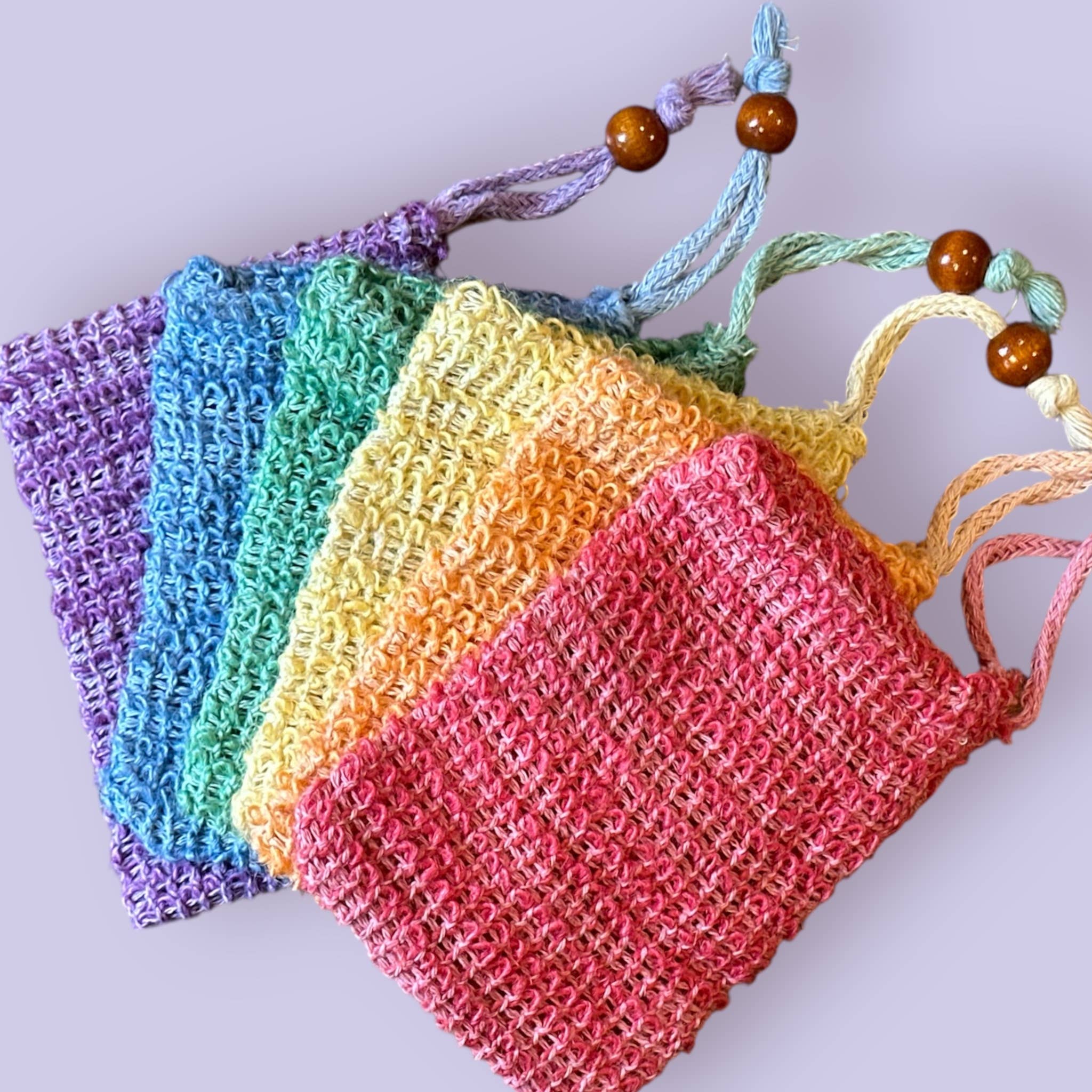Earthcraft Soap Co - Wholesale Soap Pouch/Sack/Bag - Soap Saver Bags – Rainbow Set of 61