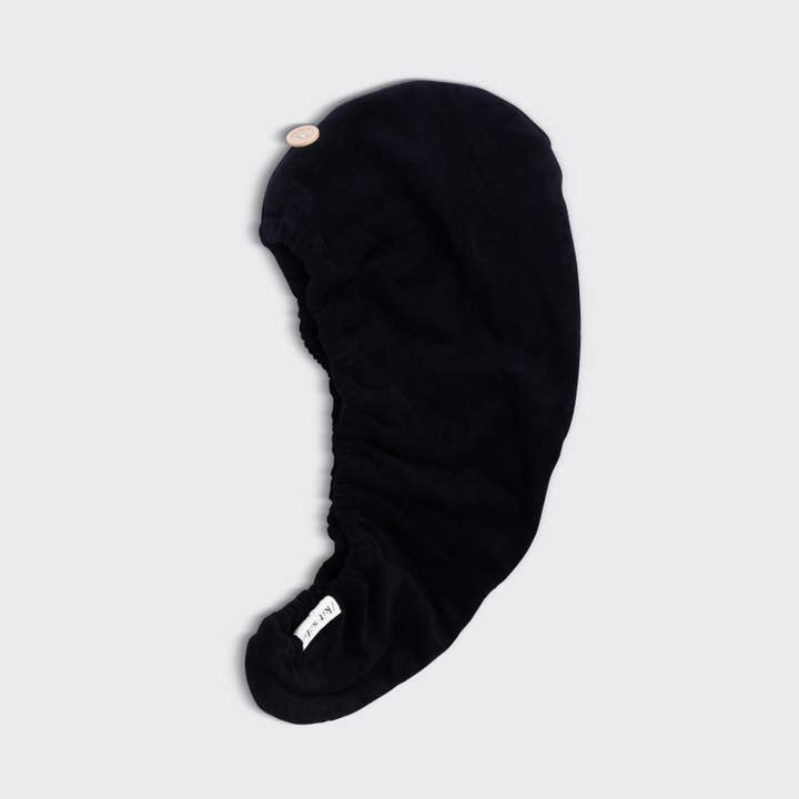 KITSCH - Wholesale Hair Towel/Wrap - Quick Dry Hair Towel - Eco Black