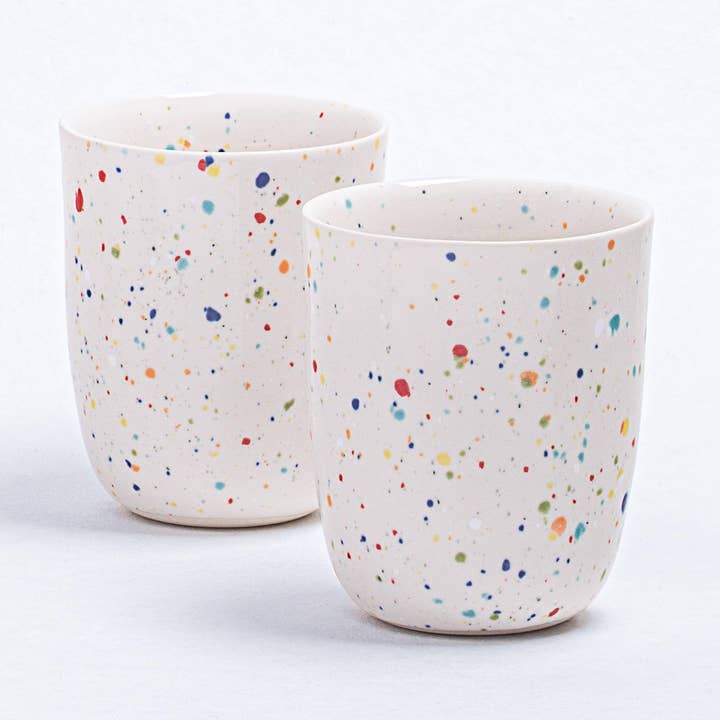 New Party Medium Beker 220ml Wit voor wholesale door Egg Back Home