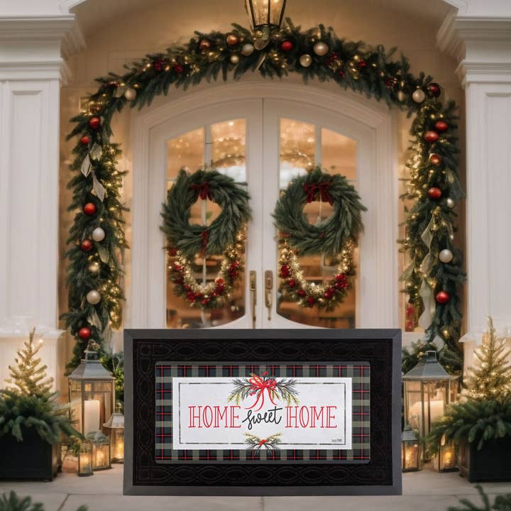 Magnolia - Wholesale Door Mat - Doormat Insert Plaid Home Sweet Home1