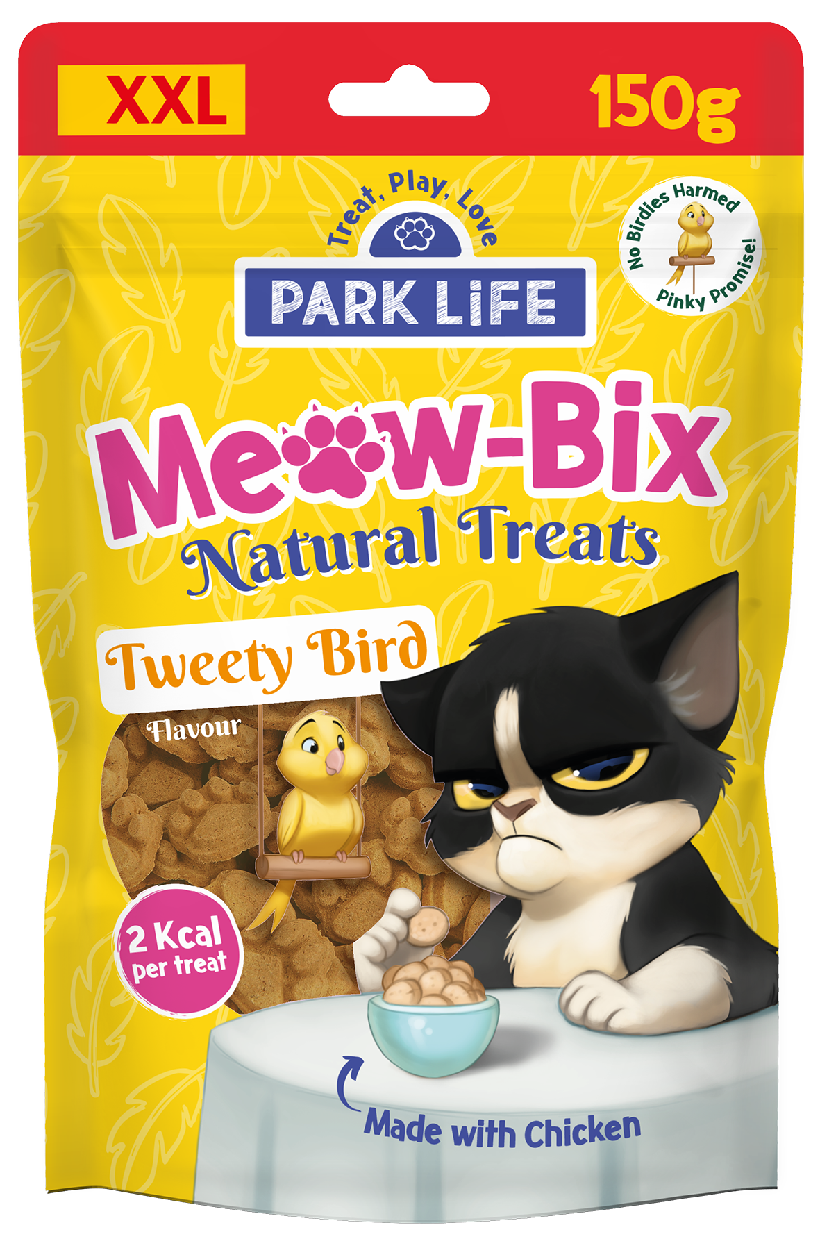 PARK LiFE – wholesale Pet treats – Cat – Meow-Bix Tweety Bird Flavour XXL 150g2