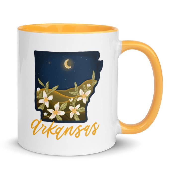 Tasse „Arkansas Night“ für den Großhandel von Painted Peony Art