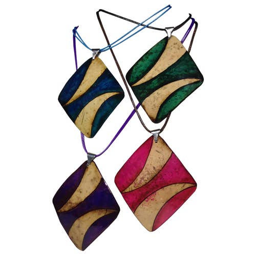 One World Projects - Wholesale Jewelry Set - Calabash Horn Necklace & Earring Set4