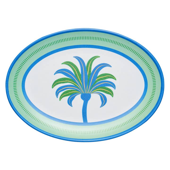 Preppy Palm Melamine Serving Platter for wholesale by Sophistiplate