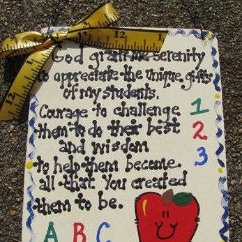 Cadeaus voor leraren 5100G God, schenk me sereniteit, gebed voor de leraar voor wholesale door Nannie and B's Crafts