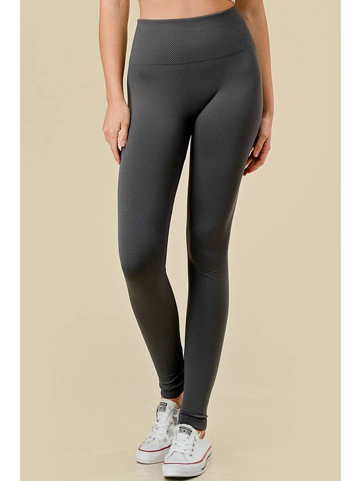 MIO WHOLESALE - Wholesale Athletic/Lounge Leggings - Women's - FL7000 PLUS PLUS SIZE HIGH-RISE FLEECE LEGGINGS5