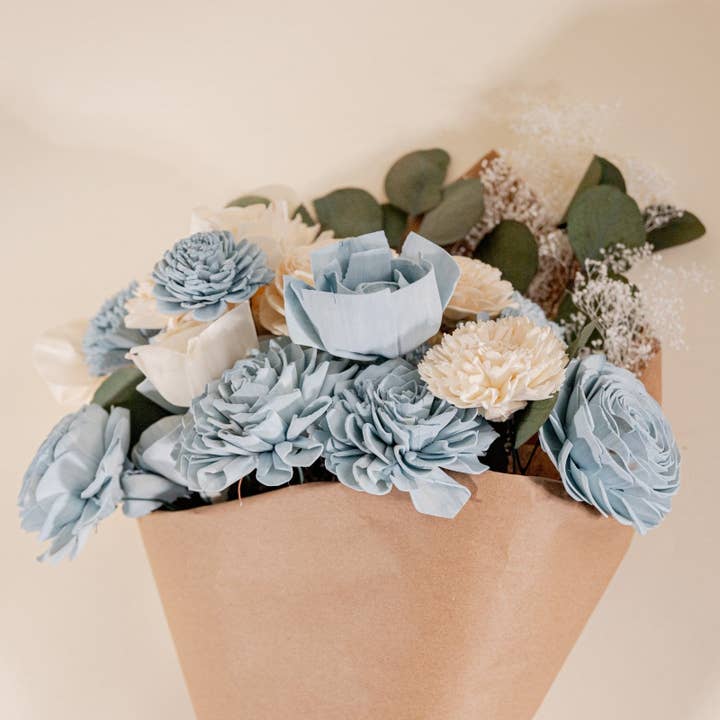 Sola Wood Flowers - Wholesale Artificial Flowers - Serene Loose Flower Finished Bouquet4