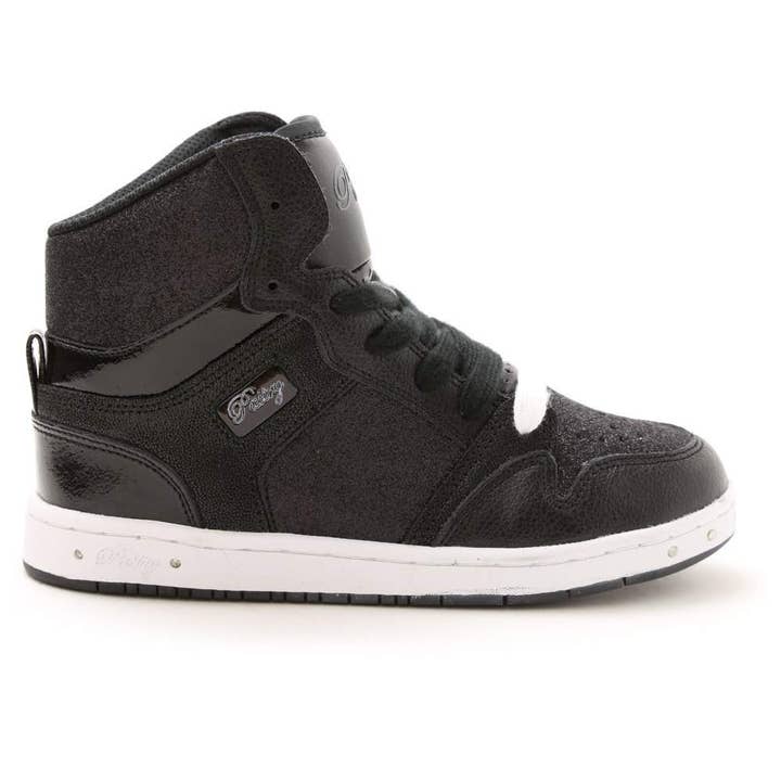 Pastry - Wholesale Lifestyle Sneakers - Kids - Pastry Glam Pie Glitter Youth Sneaker in Black/White