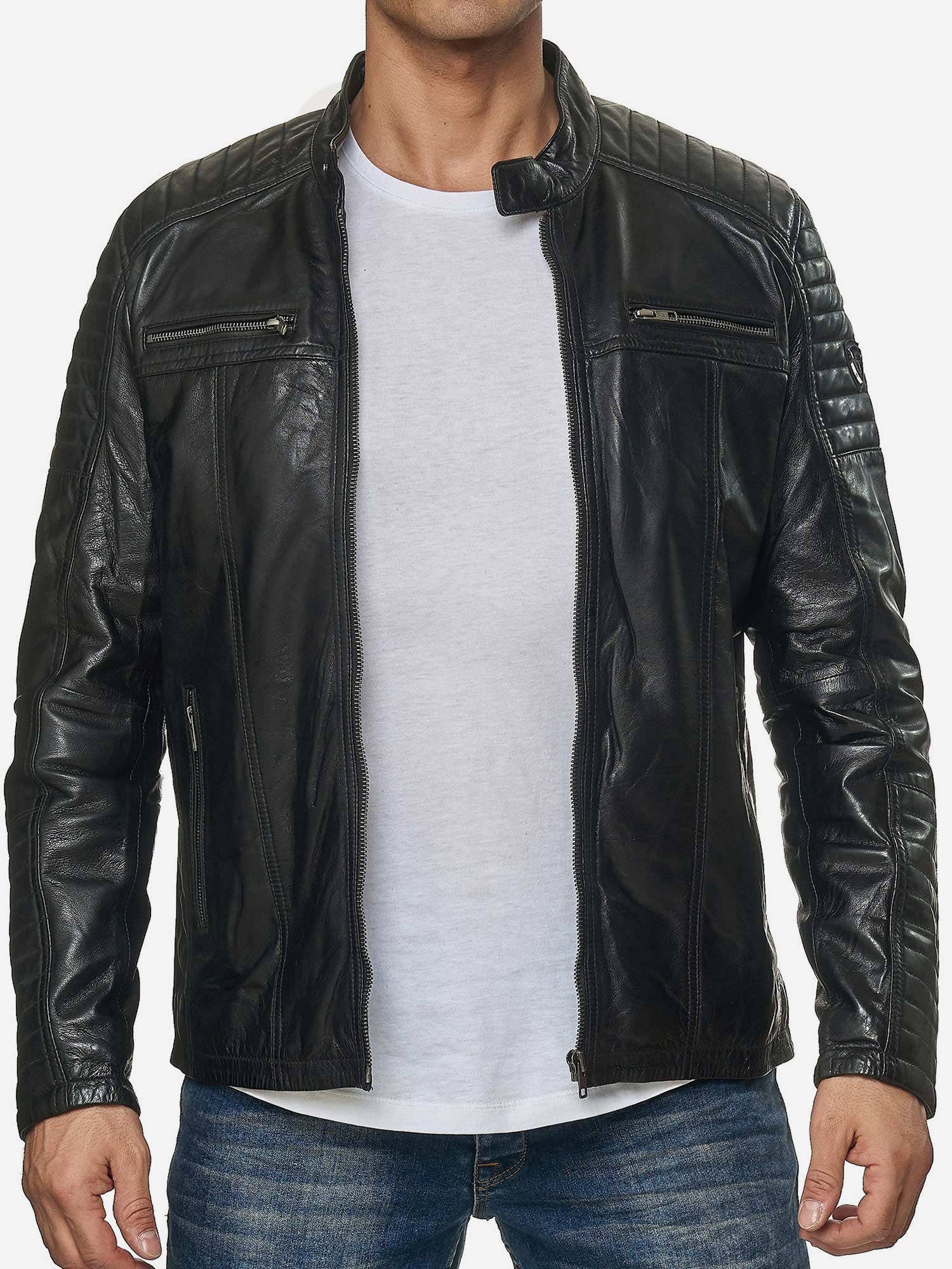 Tazzio – Großhandel Lederjacke – Herren – Tazzio Herren Jacke Lederjacke Biker Echtleder 1970927