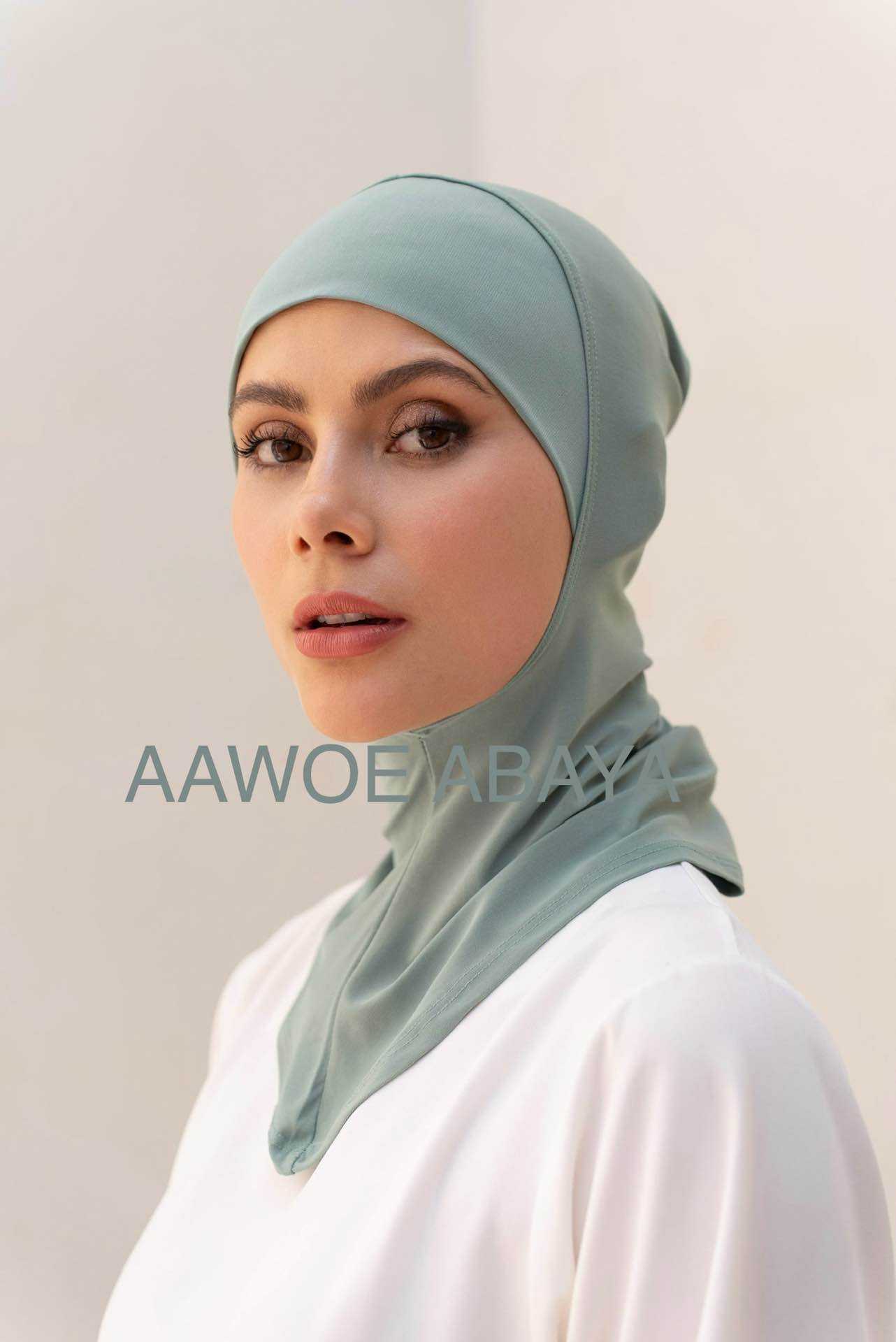 Aawoe Abaya – wholesale Hijab - Dam – Elegant hijabmössa med kaffekant - 228824