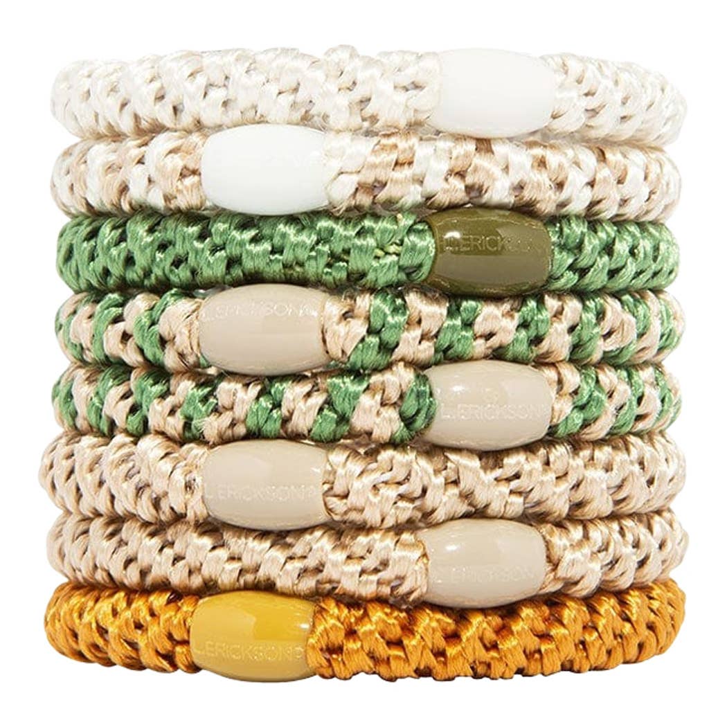 France Luxe/L. Erickson – Engroshandel Hårbånd - Dame – Grab & Go Hestehalebindere - Sæt med otte56