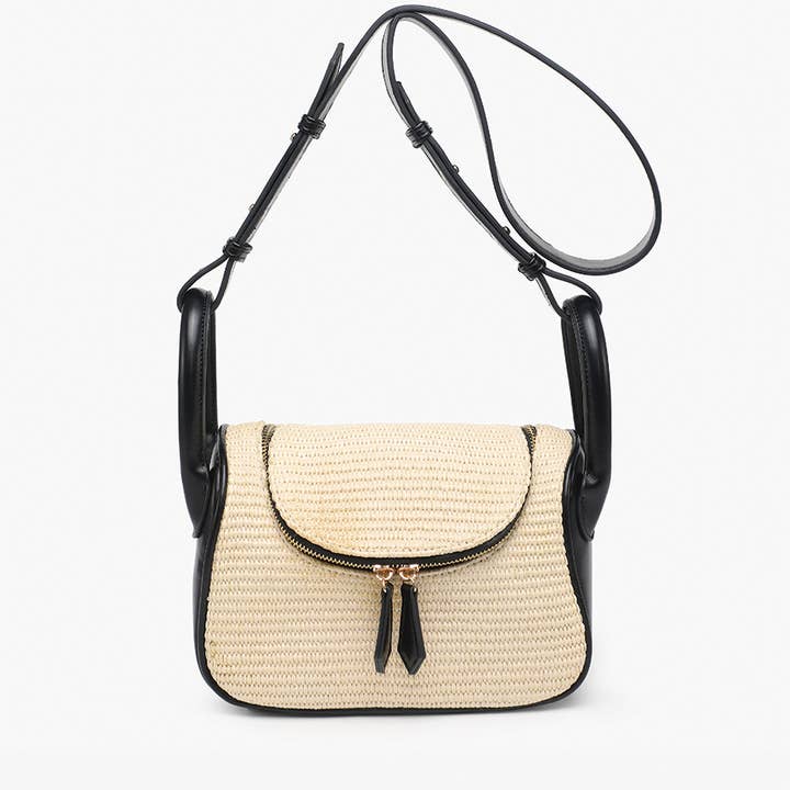 Jen & Co. - Wholesale Crossbody Bag - Women's - M2721 Susan Straw Large Handle Crossbody