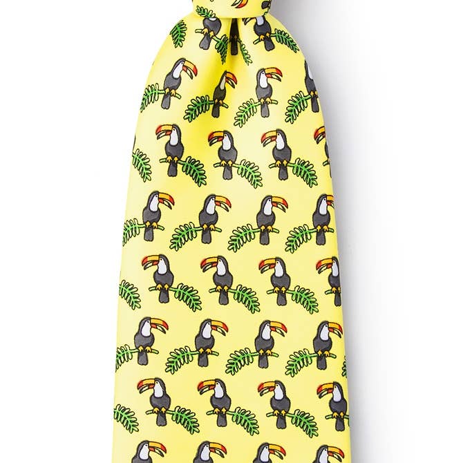 Wild Ties – Engroshandel Slips - Herre – Tukaner Slips af Wild Slips - Gul Microfiber