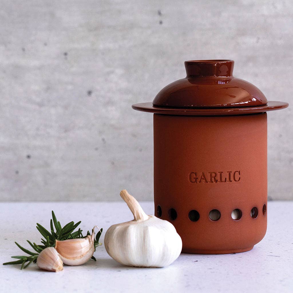 Monkey Business Design USA LLC - Wholesale Kitchen Tool/Gadget - Terracotta Container For Garlic Holder | Heads & Cloves1