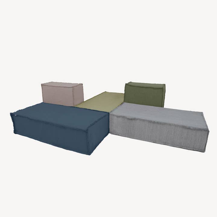 ISLAND MODULAR POUF/BORD med Upcycled & Återvunnet material för wholesale av Darono