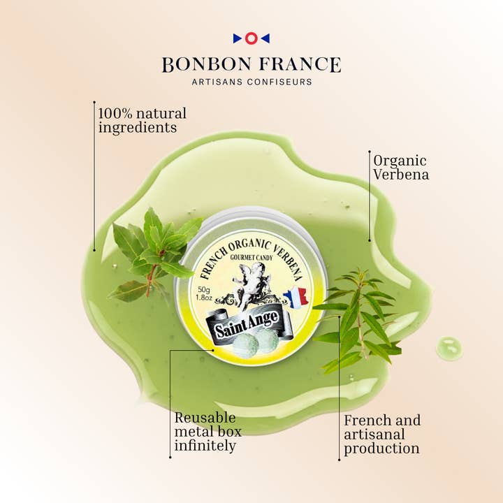 Bonbon-France - Wholesale Hard Candy - Saint-Angelo ORGANIC Verbena2