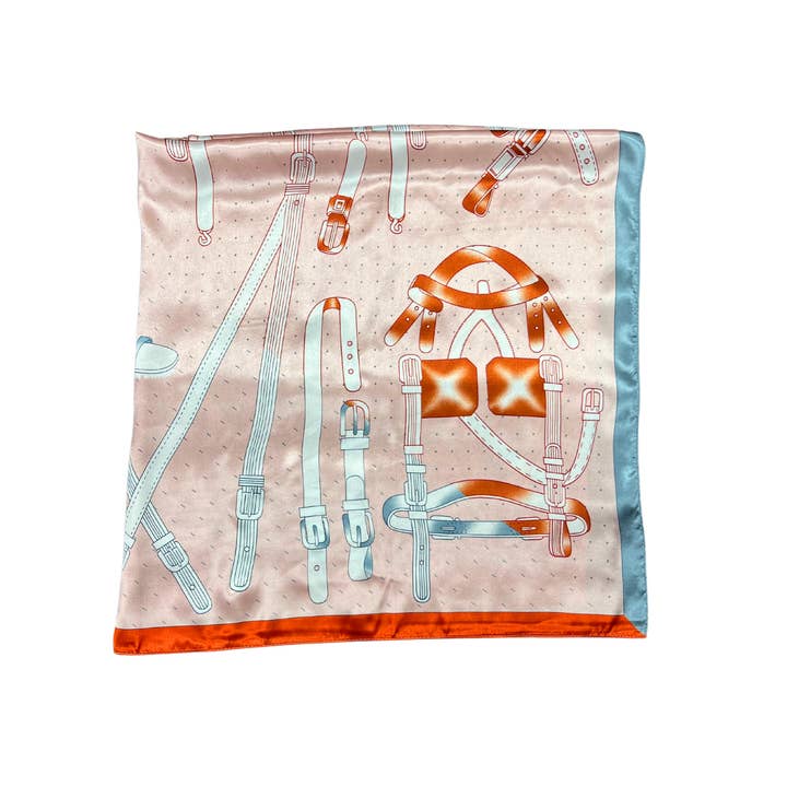 Lili Scarves - Wholesale Scarf – Women's - Belt Pattern Silk Touch Square Scarf15