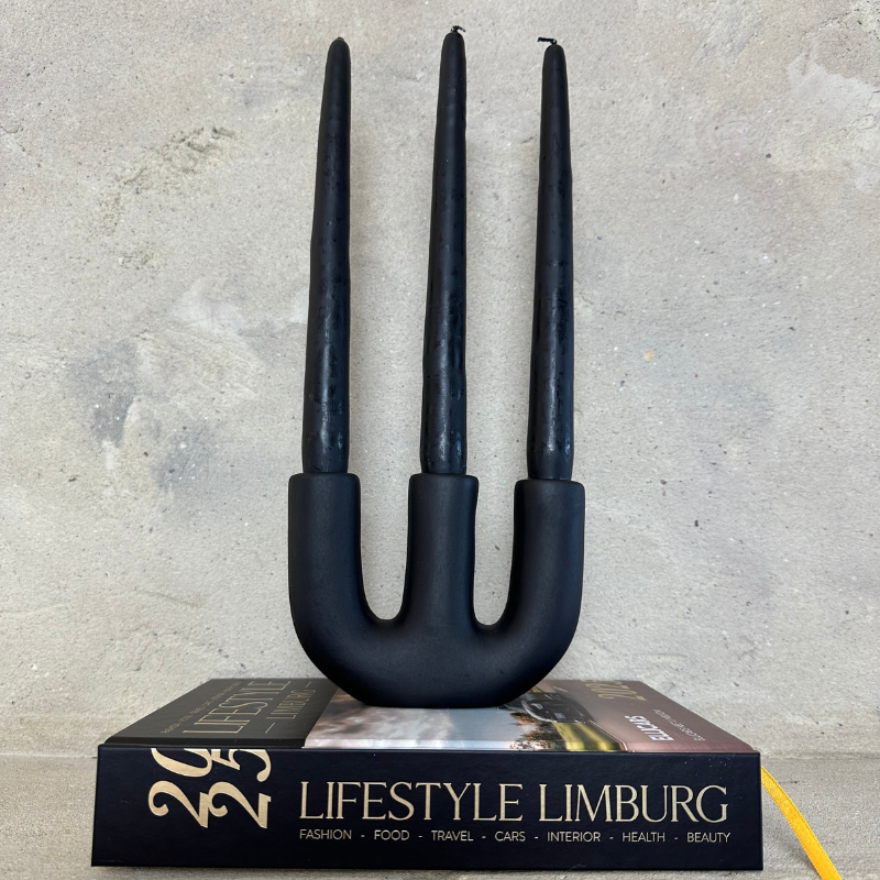 Homexclusive - Wholesale Candle Holder - Candlestick Triva - Black3