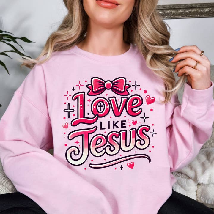 Liebe wie Jesus Valentinstag Sweatshirt für den Großhandel von Simply Spoken Apparel