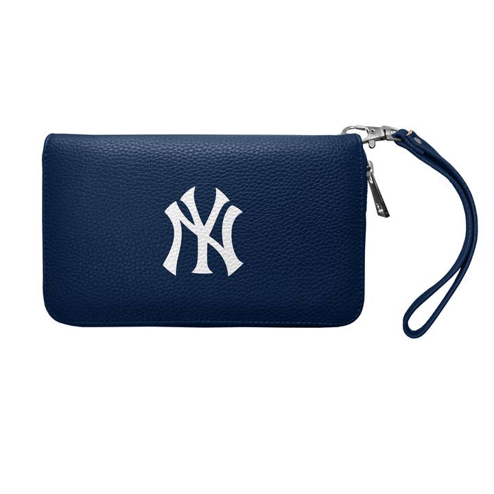 Portefeuille zippé MLB New York Yankees Pebble pour la vente par Little Earth Productions