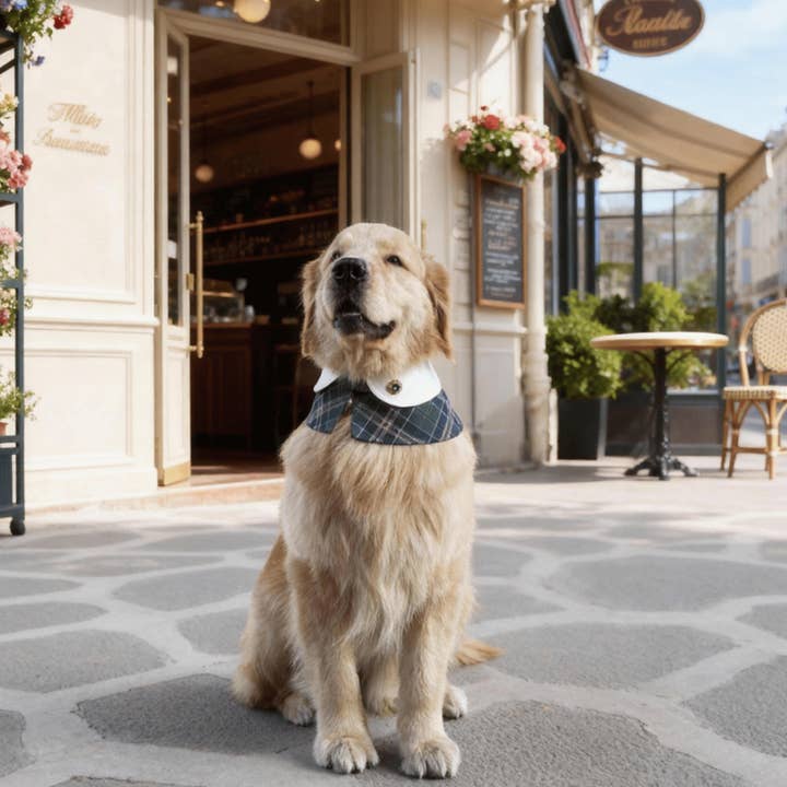 Evelyn - Green Plaid Dog Cape | Classic Elegance & Versatile Charm for wholesale by Luko Luko Pets