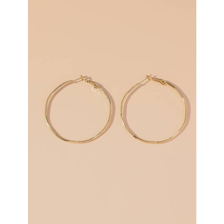Blossom bijoux - Wholesale Hoop Earrings - 24BOA109 Stainless Steel Creole Earrings1