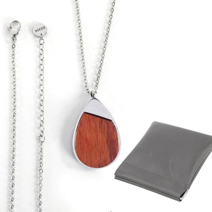 Collar con colgante de madera para venta al por mayor de MakerFlo