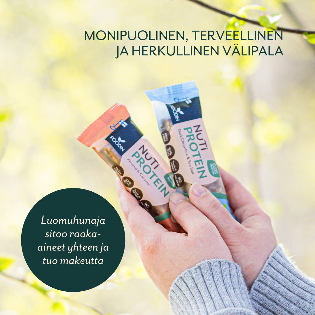 Foodin - Venta al por mayor Barrita de aperitivo - NUTI Protein, Chocolate Negro y Sal Marina, orgánico 45 g2