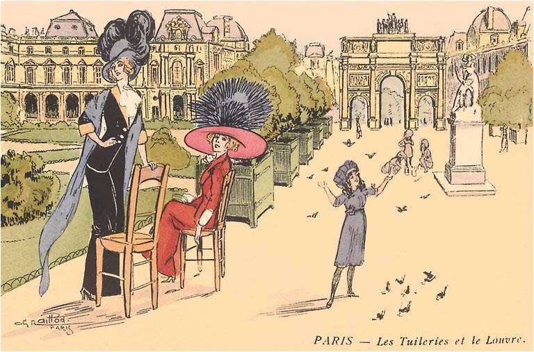 Found Image Press - Wholesale Stationery/Notecard Set - Greeting Card PS-205 The Tuileries and Louvre0