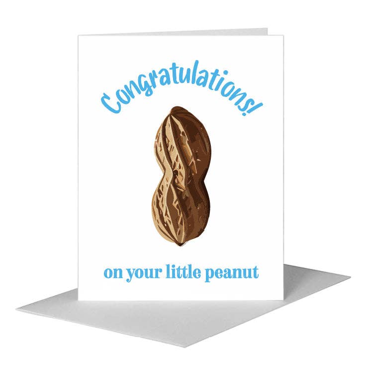 Printed Canvas – wholesale Baby card – Peanut, Greeting Card (#8754D)0